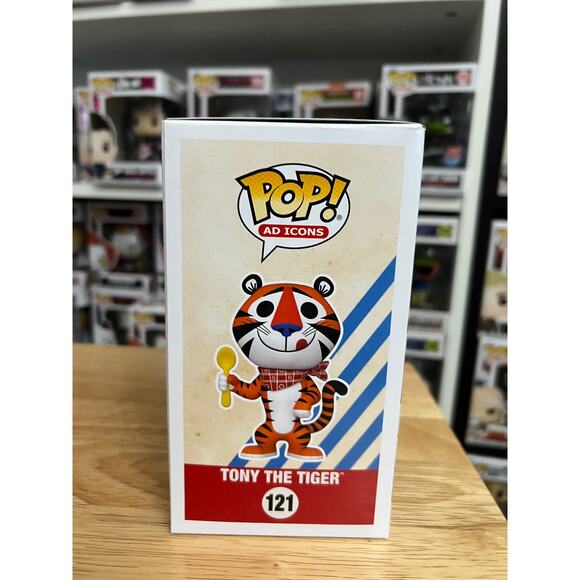 VAULTED EXCLUSIVE Classic Tony Tiger Funko Pop #121 Frosted Flakes Cereal Ad - Picture 2 of 6